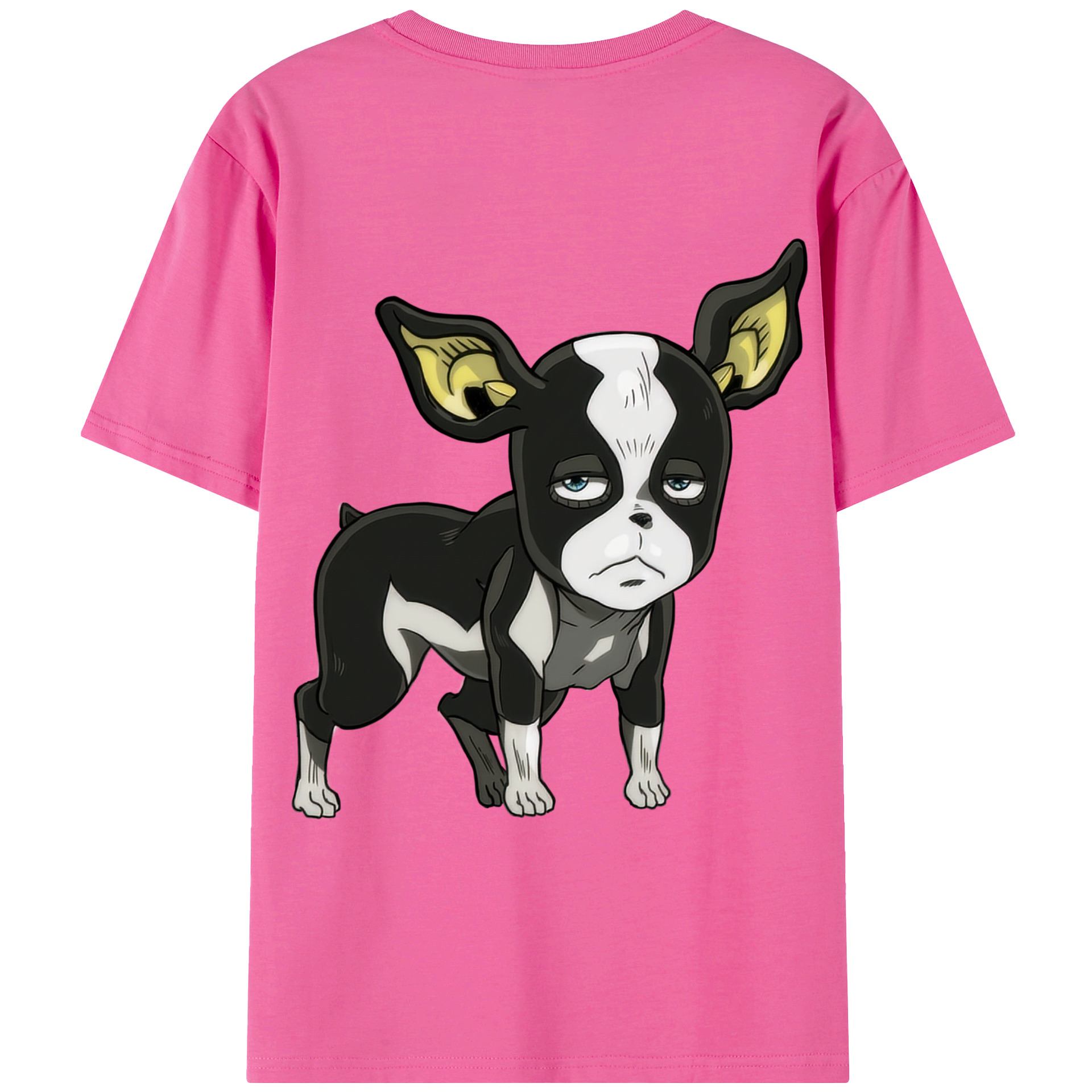 （画像用） ジョジョの奇妙な冒険 イギー JoJo's Bizarre Adventure Iggy レディース半袖Tシャツ(バックプリント)
